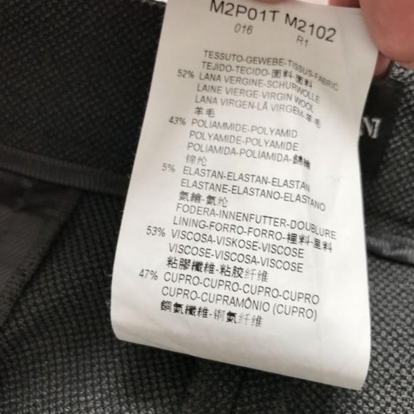 NWT Emporio Armani tweed Wool Blend  skinny trousers - Picture 9 of 10